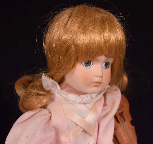 Porcelain Doll by Seymour Mann, Rare Automated Music Box #383