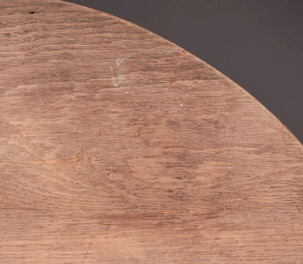 Antique French Solid Oak Rustic Wood Wine Tasting Table Tilt Top