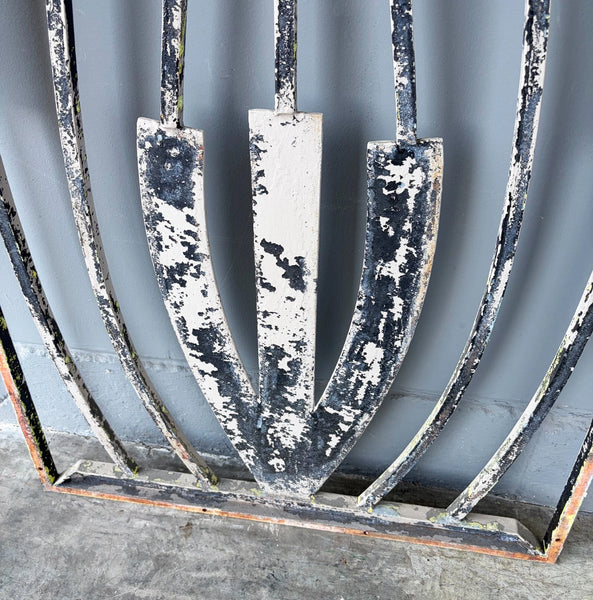 69" Tall Large French Vintage Iron Gate/Window Grille Panel Salvage