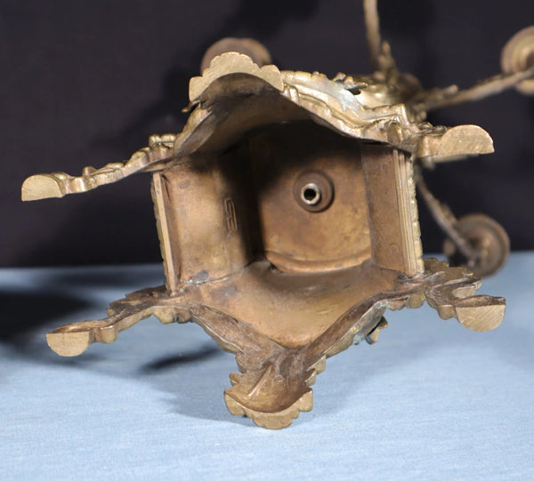 XL 24" Tall Pair of Large Vintage French Bronze Candelabra Candlesticks