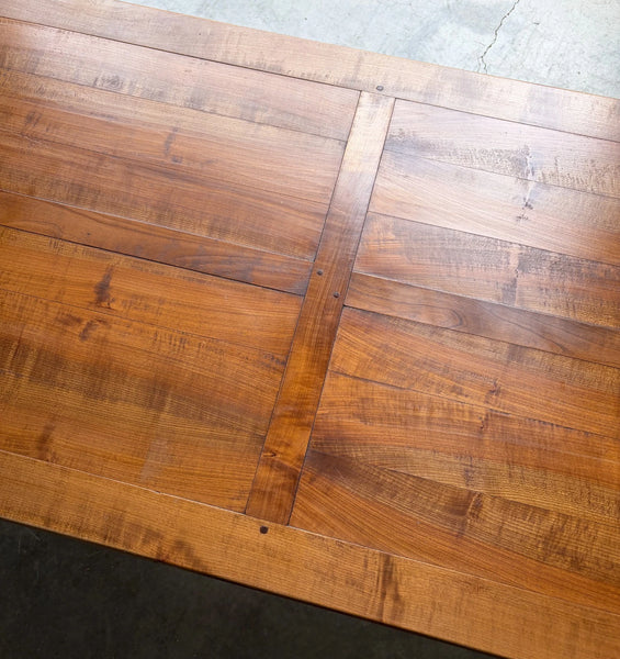 Vintage French Provencal Farm Table/Desk/Dining Table in Solid Cherry Wood