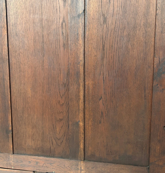 72" Tall Antique French Gothic Revival Oak Wood Bench/Settee/Chair Highly Carved