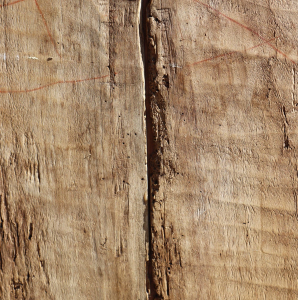 89" Tall Antique French Solid Walnut and Oak w/Crucifix Christian Altar Panel