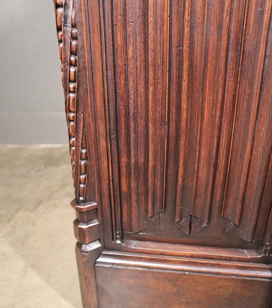 Antique French Solid Walnut Wood Church Prie Dieu/Prayer Cabinet/Altar Christian