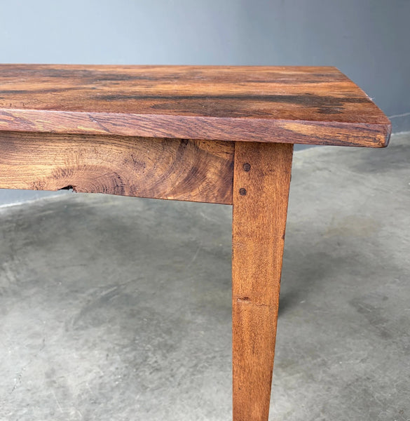 Rustic French Dining Table/Farm Work Table/Desk in Solid Oak and Chestnut Wood