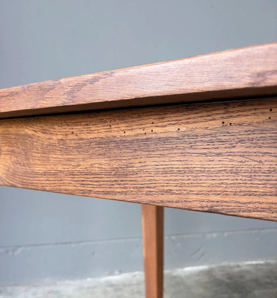 Rustic French Dining Table/Farm Work Table/Desk in Solid Oak and Chestnut Wood