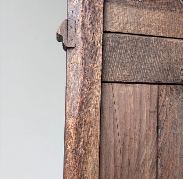 Late 1700's Antique French Gothic Throne Chair Bench/Settee/Chair Carved Oak