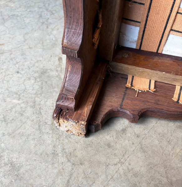 Antique French Solid Oak Wood Church Prie Dieu/Kneeler Christian Highly Carved