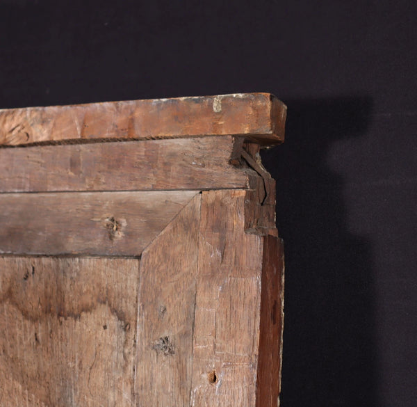 Vintage Framed Oil on Panel Painting of St Francis with Cat by Paul Bruylant