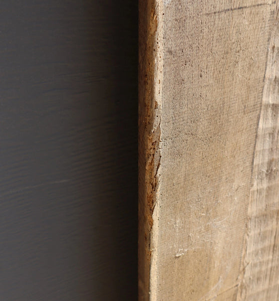 89" Tall Antique French Solid Walnut and Oak w/Crucifix Christian Altar Panel