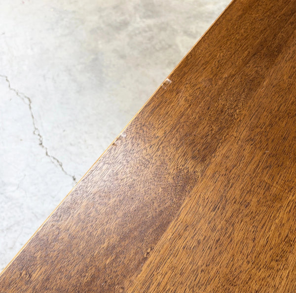 Vintage French Farm Trestle Table/Dining Table/Desk with Drawer in Hardwood