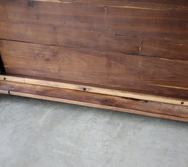 Antique French Dining Table/Farm Table/Desk in Solid Chestnut Wood and Oak