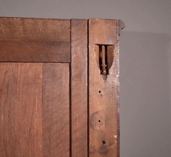 88" Wide Antique French Panel/King Size Headboard in Solid Walnut w/Knight