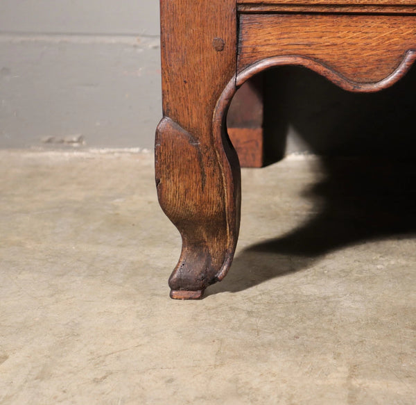 Large Antique French Provincial Three Door Sideboard/Buffet in Solid Oak Wood