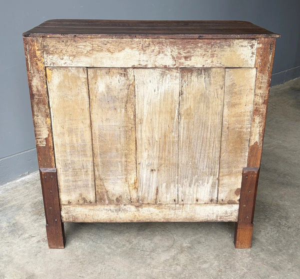Antique French Louis XV Oak Dresser/Commode/Chest of Drawers Highly Carved