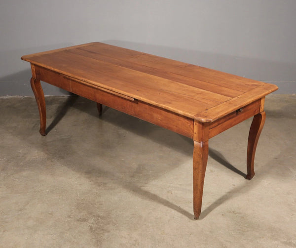 Antique French Provincial Farm Table/Desk/Dining Table in Solid Cherry Wood