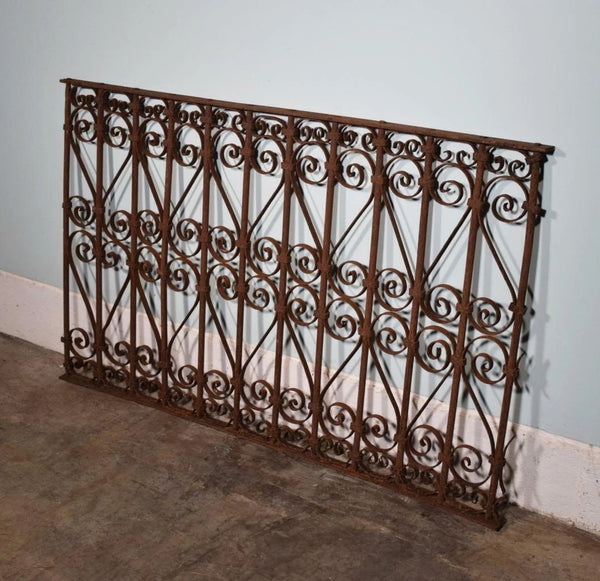 Early 1800's Antique French Iron Decorative Panel/Fence Panel Salvage