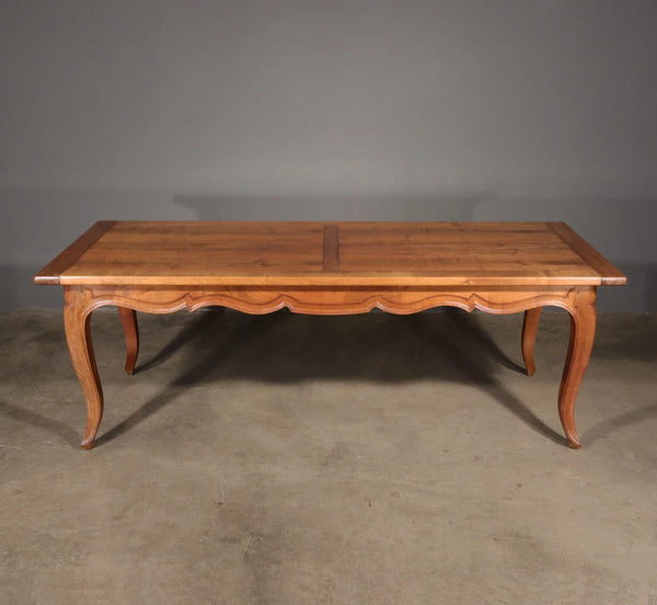 Vintage French Provencal Farm Table/Desk/Dining Table in Solid Cherry Wood