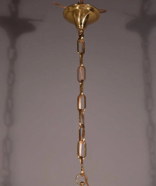 Vintage French Bronze Sanctuary/Pendant Chandelier/Incense Burner with Angels