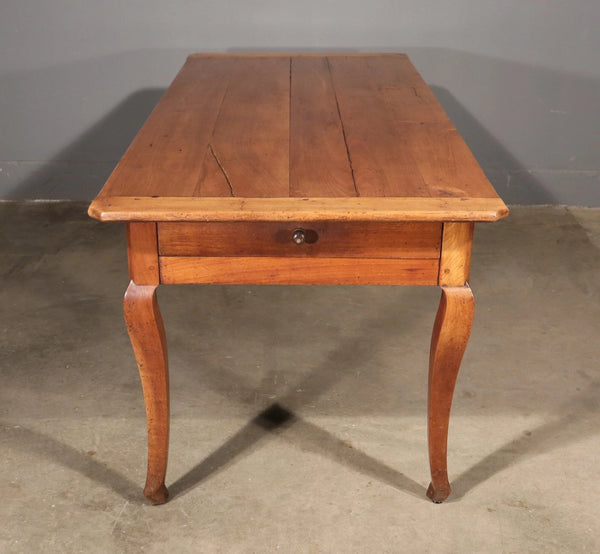 Antique French Provincial Farm Table/Desk/Dining Table in Solid Cherry Wood