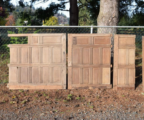 33 Feet Antique French Solid Oak Wood Boiserie/Paneling/ Wainscoting Early 1800's