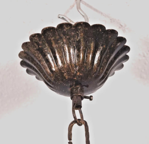 Vintage French Castle Chandelier Hanging Lamp