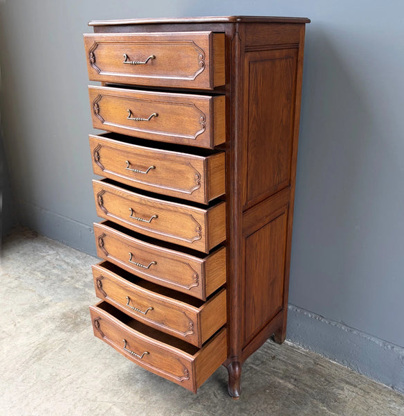 vintage lingerie dresser Antique French Solid Oak Wood Lingerie Chest of Drawers/Dresser/Chiffo –  Yesteryear Antiques of Oregon