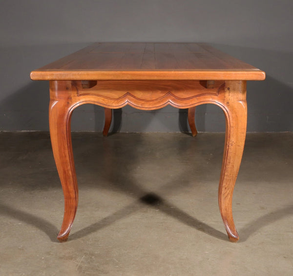 Vintage French Provencal Farm Table/Desk/Dining Table in Solid Cherry Wood