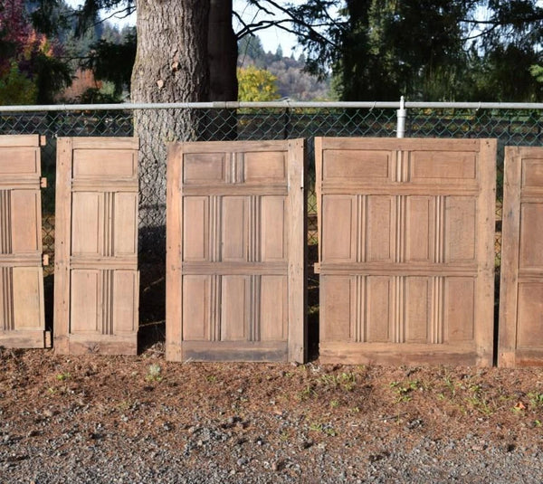 33 Feet Antique French Solid Oak Wood Boiserie/Paneling/ Wainscoting Early 1800's