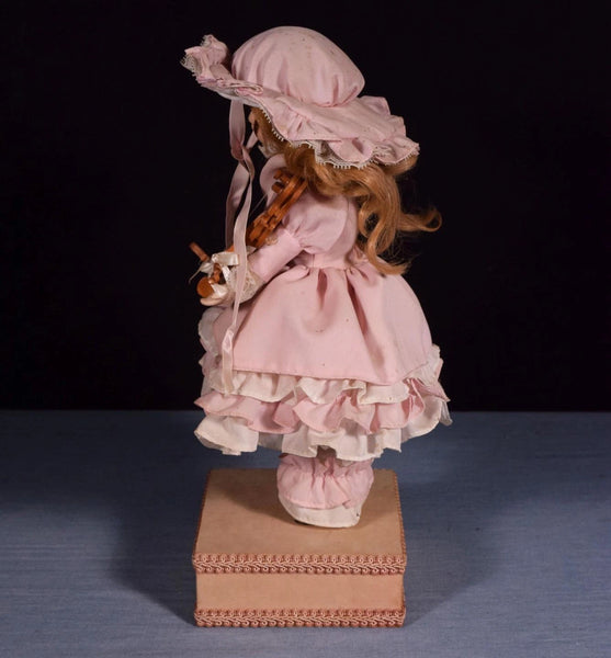Porcelain Doll by Seymour Mann, Rare Automated Music Box #383
