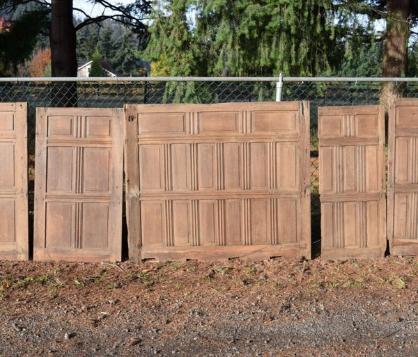 33 Feet Antique French Solid Oak Wood Boiserie/Paneling/ Wainscoting Early 1800's