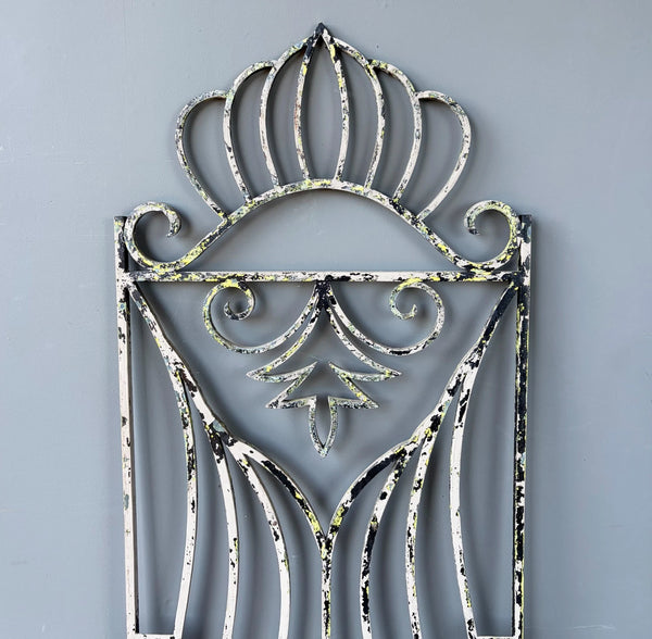 69" Tall Large French Vintage Iron Gate/Window Grille Panel Salvage