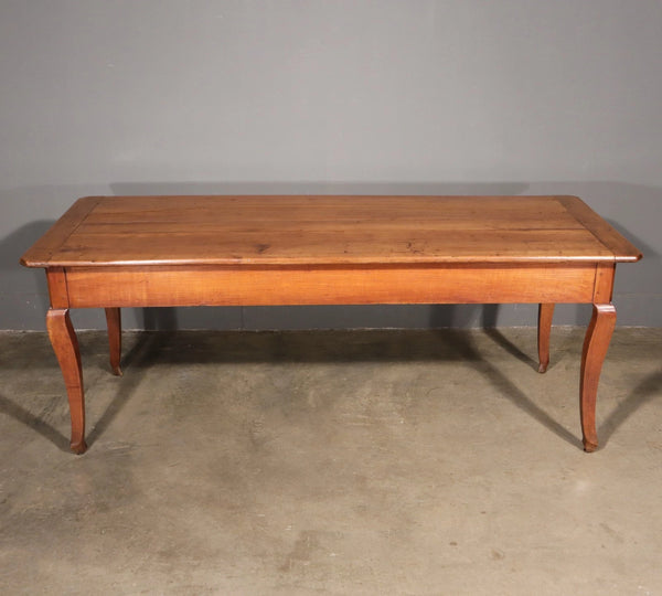Antique French Provincial Farm Table/Desk/Dining Table in Solid Cherry Wood