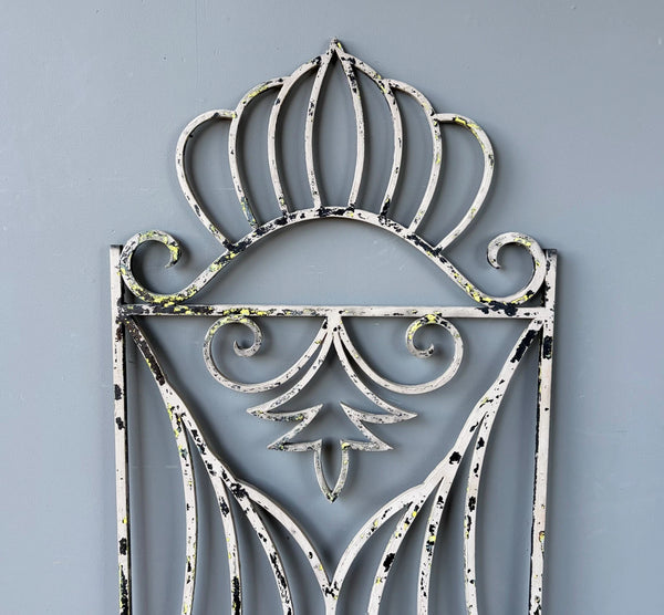 69" Tall Large French Vintage Iron Gate/Window Grille Panel Salvage