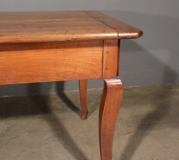 Antique French Provincial Farm Table/Desk/Dining Table in Solid Cherry Wood