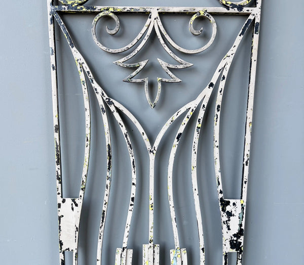 69" Tall Large French Vintage Iron Gate/Window Grille Panel Salvage