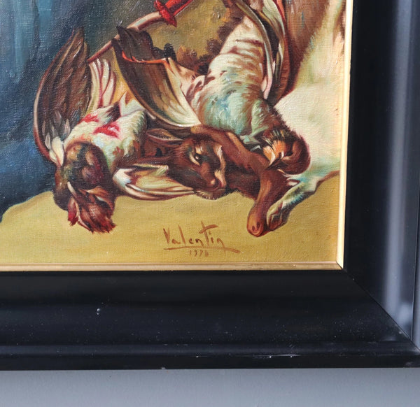 50" Wide Framed Oil On Canvas Painting After Francois Boucher "Diana Bathing"