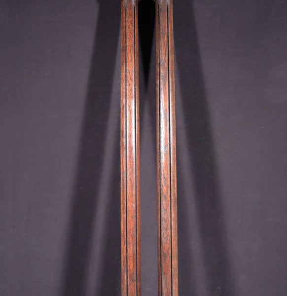 39" Pair of French Antique Solid Oak Wood Posts/Pillars/Trim Salvage