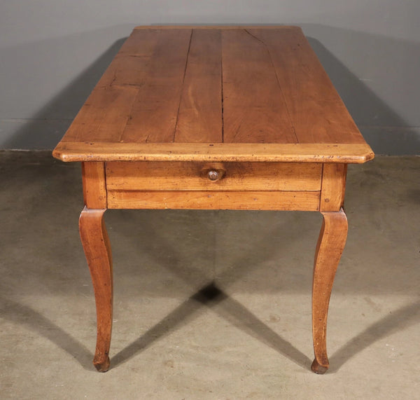 Antique French Provincial Farm Table/Desk/Dining Table in Solid Cherry Wood