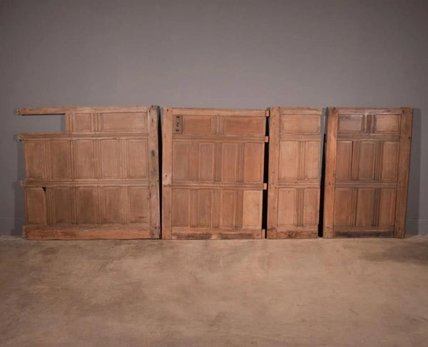 33 Feet Antique French Solid Oak Wood Boiserie/Paneling/ Wainscoting Early 1800's