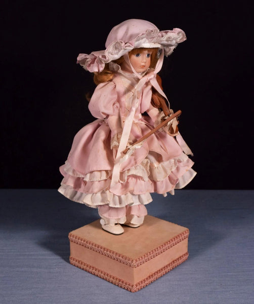 Porcelain Doll by Seymour Mann, Rare Automated Music Box #383
