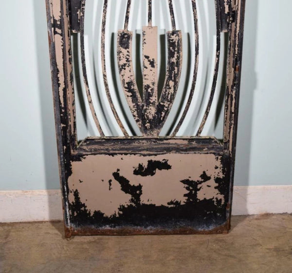 88" Tall Large Vintage European Art Deco Iron Door Panel Salvage Garden