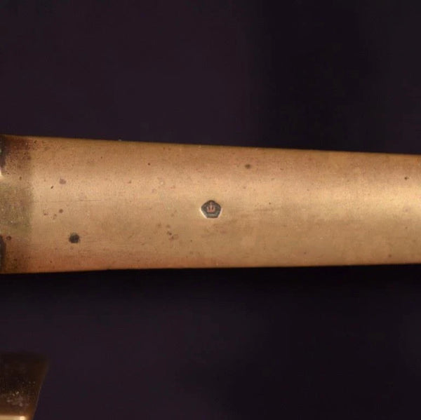 Late 1800's Antique French Brass Pan Balance Beam Scale