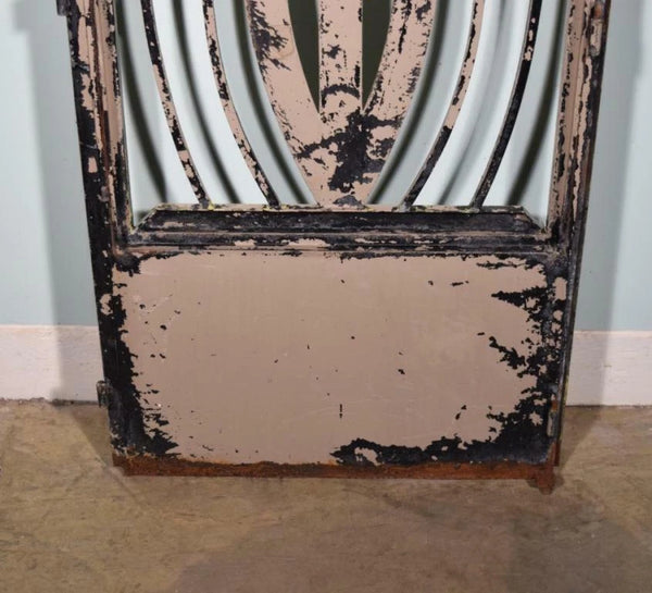 88" Tall Large Vintage European Art Deco Iron Door Panel Salvage Garden