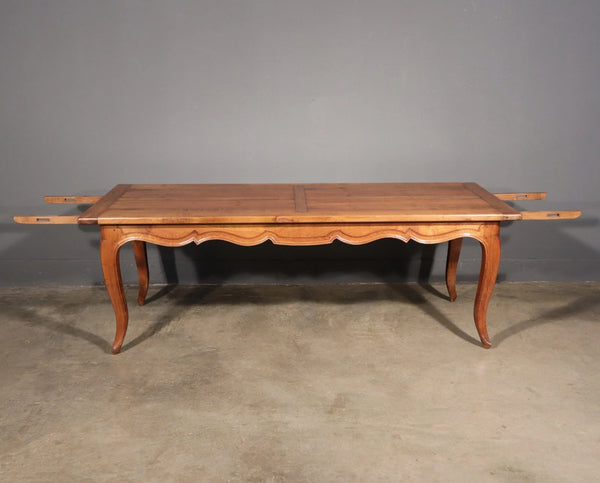 Vintage French Provencal Farm Table/Desk/Dining Table in Solid Cherry Wood