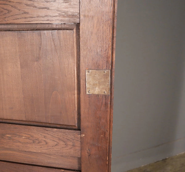 91" Tall French Antique Breton Armoire/Cabinet in Solid Chestnut Highly Carved