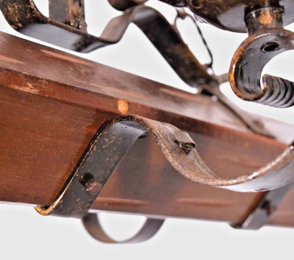 Vintage French Castle Chandelier Hanging Lamp