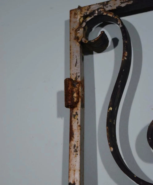 84" Tall Large Vintage European Iron Gate/Door Panel Salvage Garden