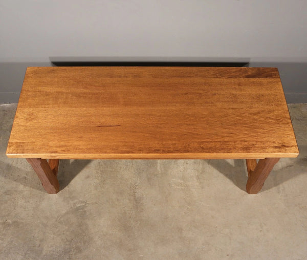 Vintage French Farm Trestle Table/Dining Table/Desk with Drawer in Hardwood