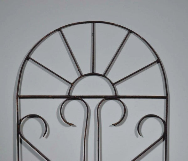 Large French Vintage Iron Window Grille/Gate Panel Salvage